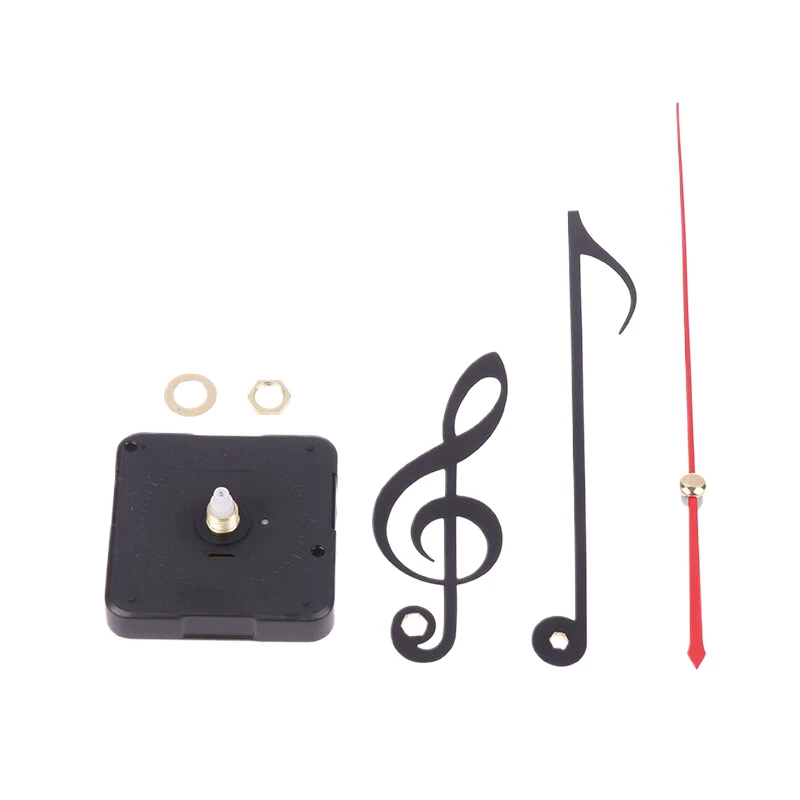 Meccanismo di movimento orologio al quarzo classico puntatore in metallo nero orologi vintage fai da te parti di riparazione-nuova parete