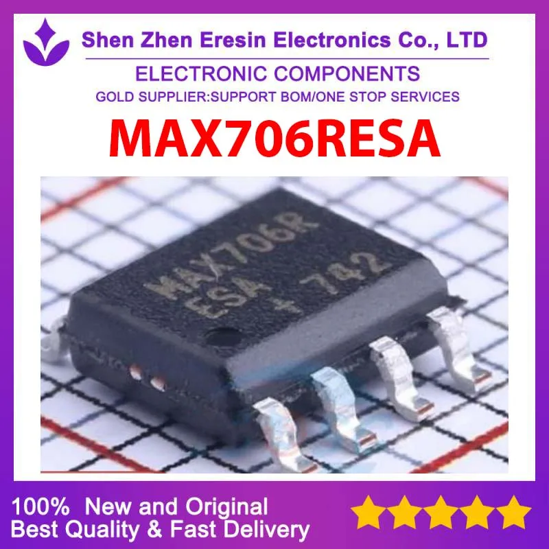 

Бесплатная доставка, 5 шт./лот MAX706RESA SOP8, новый и оригинальный