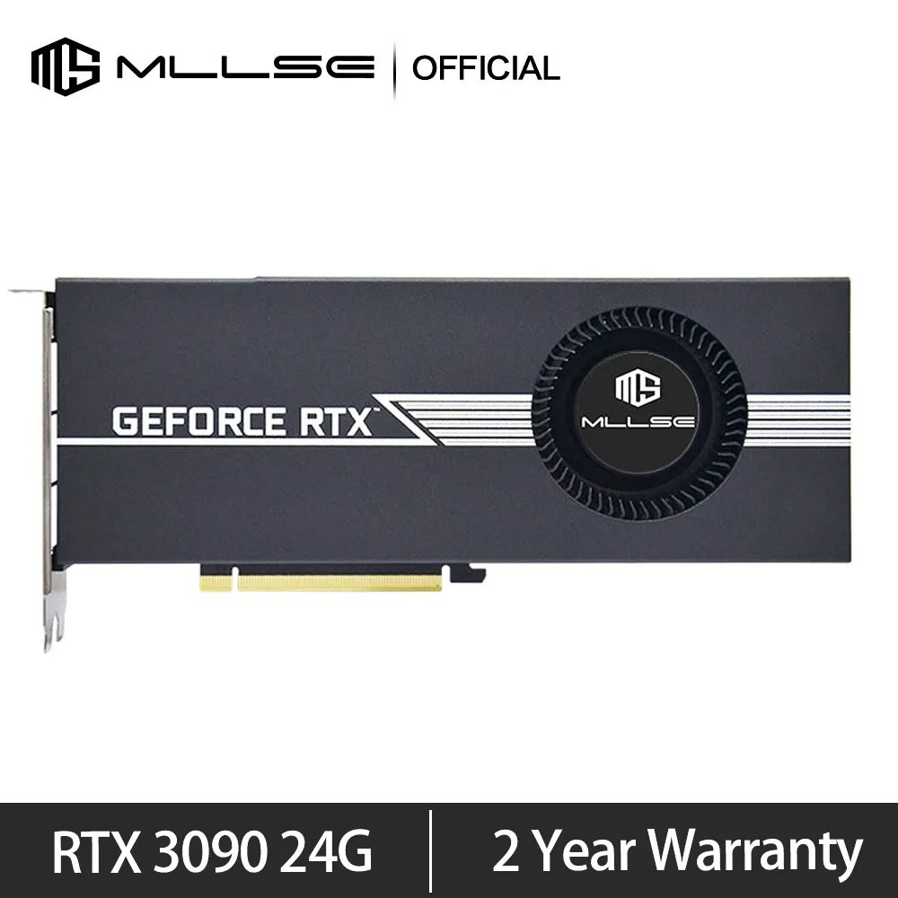 Mllse Rtx 3090 24G Scheda Video Turbina 320Bit Nvidia Gddr6X Gup Rtx3090 24Gb Supporta Computer Desktop Giochi Ufficio Ecc 3090