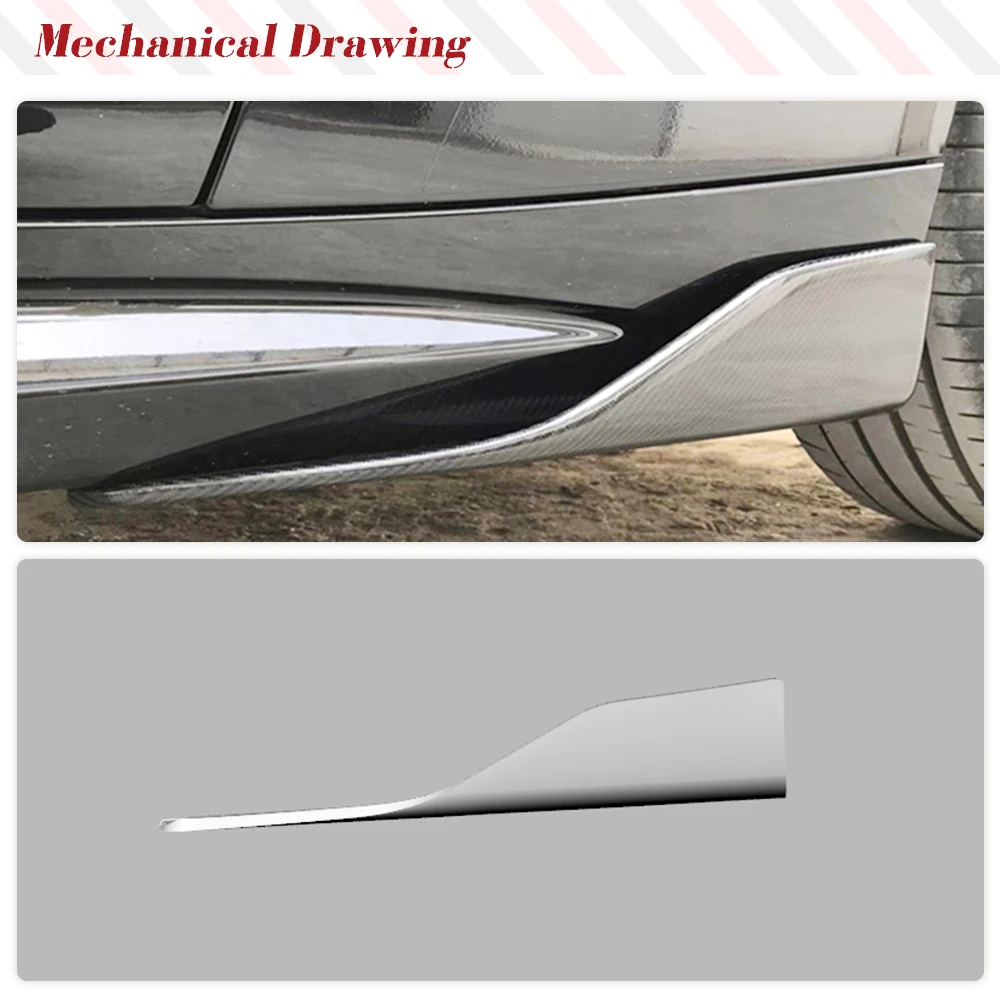 Carbon Fiber FRP Side Skirts Splitters Cupwings Winglets For BMW 2 Series F87 M2 M2C Competition Canards Apron