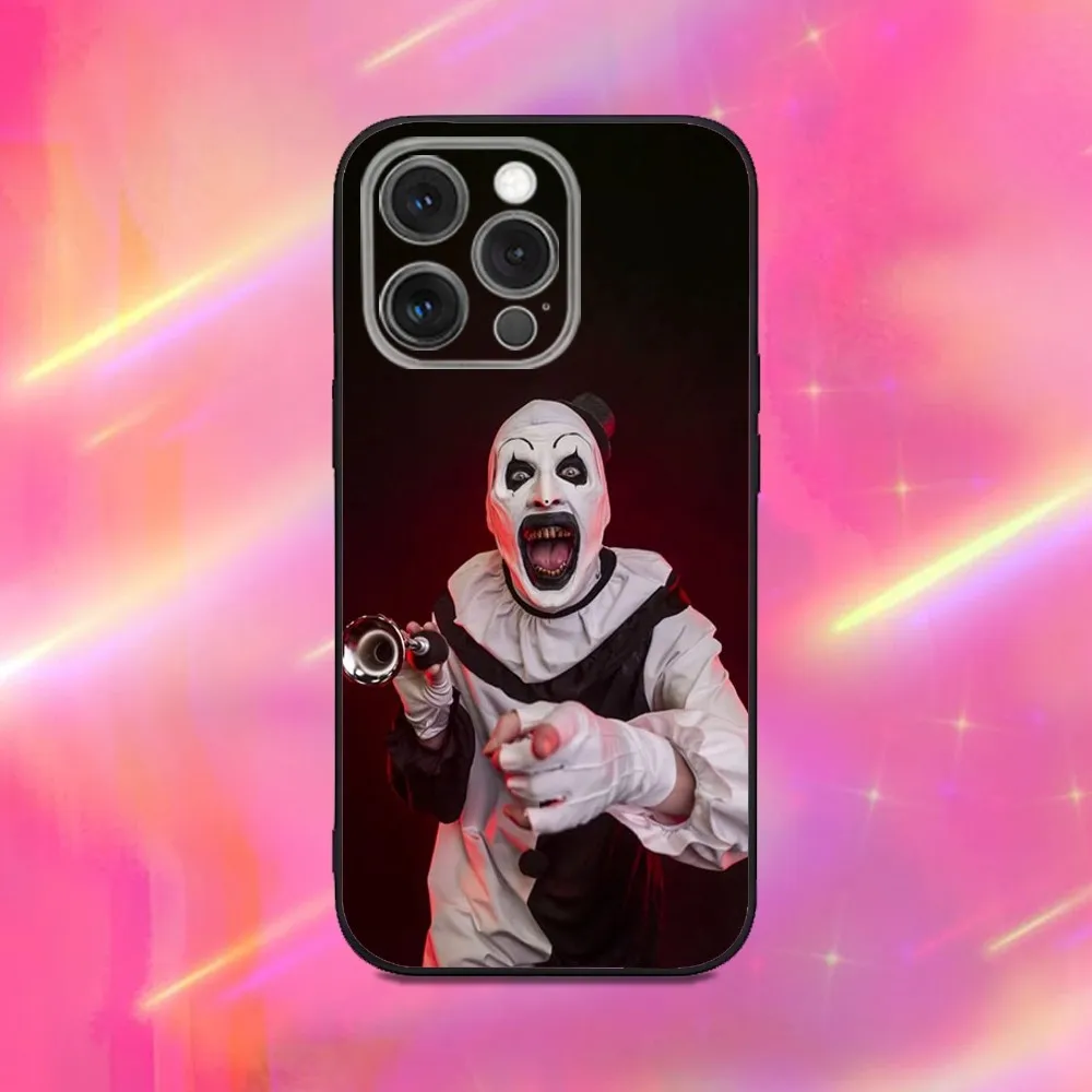 Horror Art the Clown Soft Silicone Black Phone Case