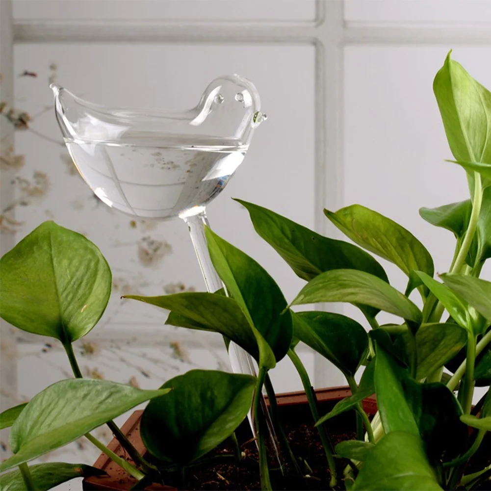 Garden Tools Self Watering Globes Automatic Watering Device Bird Shaped Transparent Automatic Flower Waterer Bulb Home Garden Plant Dropper Drip Irrigation Lazy Travel Gadget