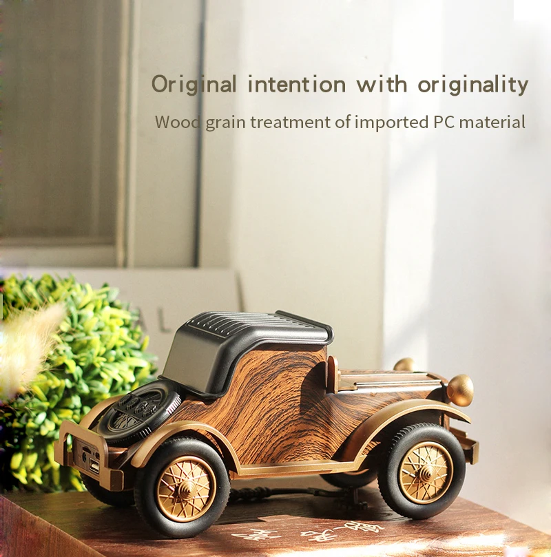 Retro Classic Vintage Car Shape Speaker Built-in Bluetooth Portable Wireless Handsfree Speakers Stereo Soundbar |