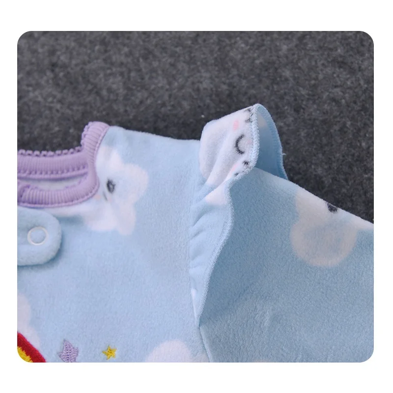 Newborn Infant Baby Boy Girls Romper Spring Autumn Warm Polar Fleece Long-Sleeve Style Jumpsuit Baby Overalls Children Clothes 5