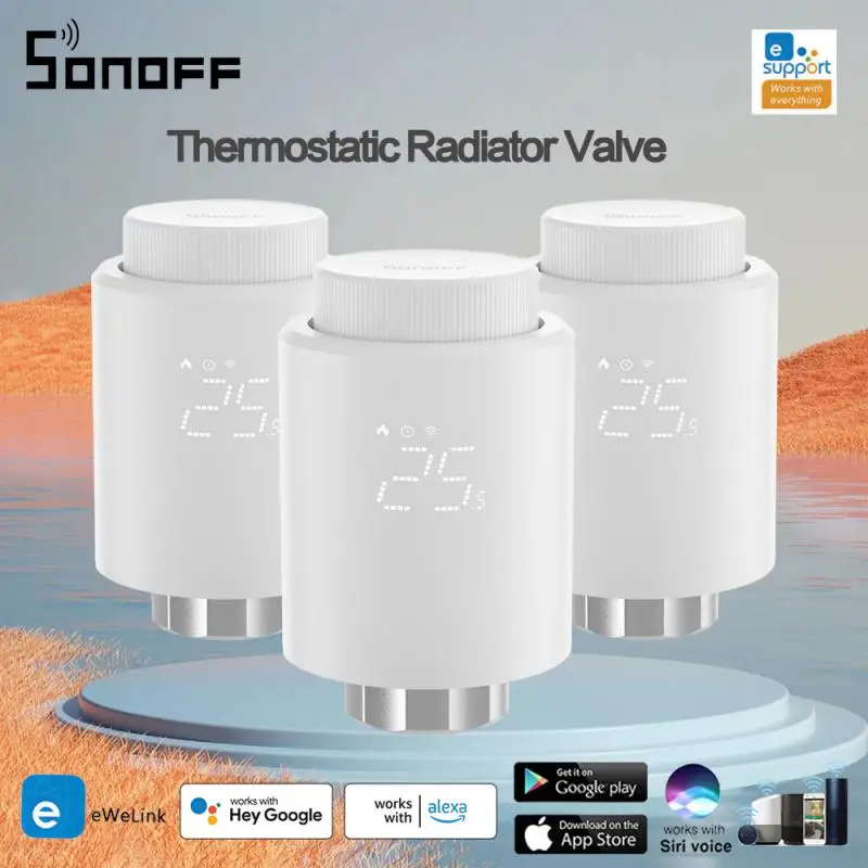 

SONOFF Zigbee Thermostat Thermostatic Radiator TRV Valve Smart Home Temperature Heater Controller Works With Alexa Google Home