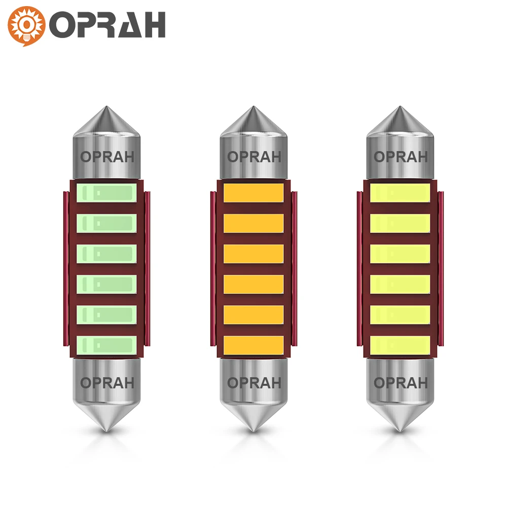 Oprah ڵ ׸ , C5W LED CANBUS, 31mm, 36mm, 39mm, 42mm, C10W LED  7020 Ĩ, 12V  ,  6000k  , 2 