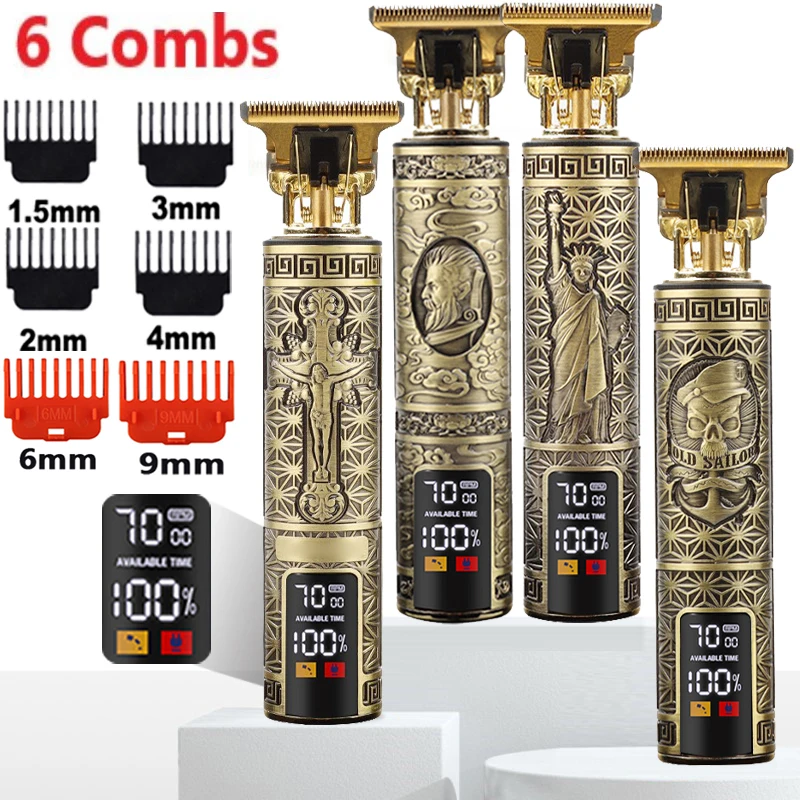 Barbeador Elétrico Multifunções para Homens Lâmina de Barbear Portátil Aparador de Barba Aparador de Pêlos Aparador de Lâminas t Tudo em um