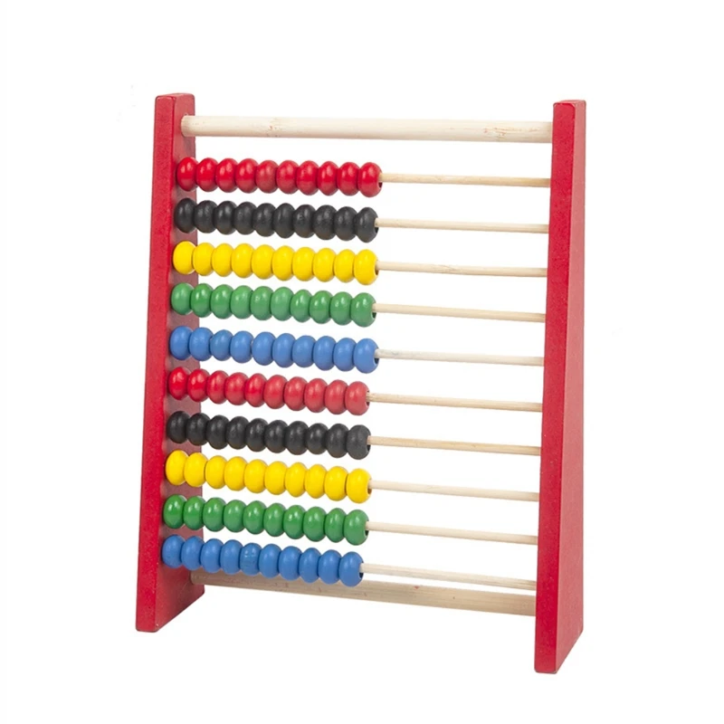 Calcola conteggio delle perline Giocattoli per bambini Abaco in legno Strumento per abilità pensiero logico