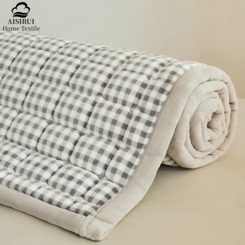 

Winter Warm Mattress Cover Anti-mite Home Tatami Bed Mattress Cushion Fashion Foldable Student Dormitory Single Double Mats 1pc