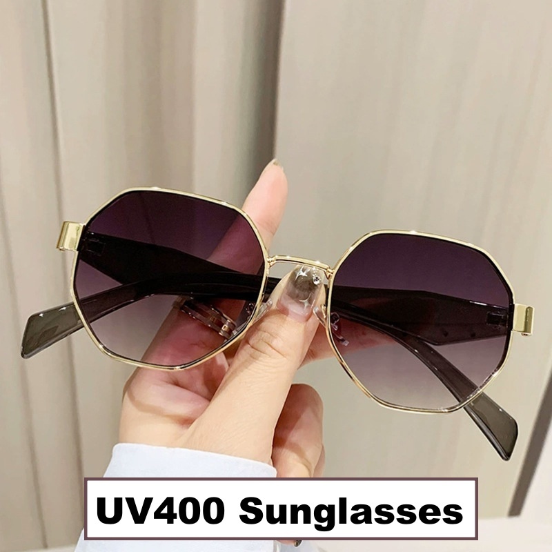 2025 Men Women Fashion UV400 Sunglasses Luxury Polygonal Eye Protection Sun Glasses Trendy Retro Driving Sports Goggle Shades