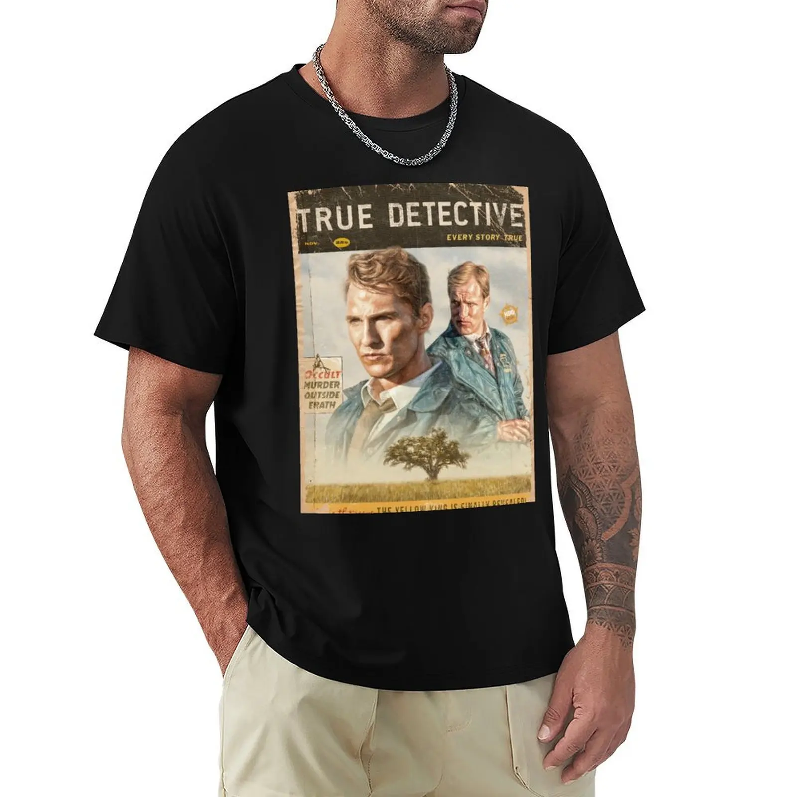 

True Detective Season 1 T-Shirt vintage graphic tee Blouse summer clothes mens clothing