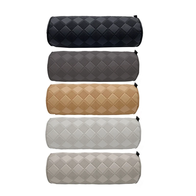 T3ED Comfy Auto Pillows for Head Neck Support Relieving Stiffness PU Leather Cushion Accessories for Women Men
