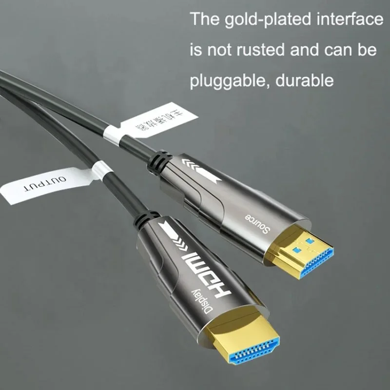 HDMI to HDMI 2.0 AOC 활성 광섬유 케이블 4K HDR Cabo 4K@60Hz 18Gbps PS4 PS5 스위치 디스플레이 TV 박스 Xbox 10m 20m 30m 50m