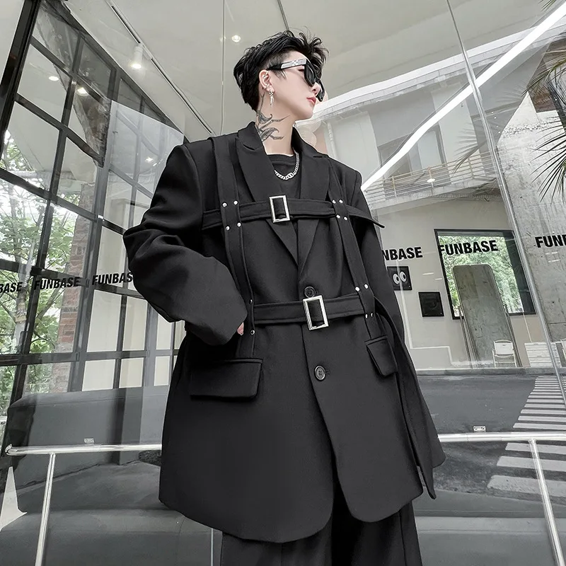 

SuperAen High Street Style High-end Blazer Women Fashion Korean Design Lace-up Blazer Women