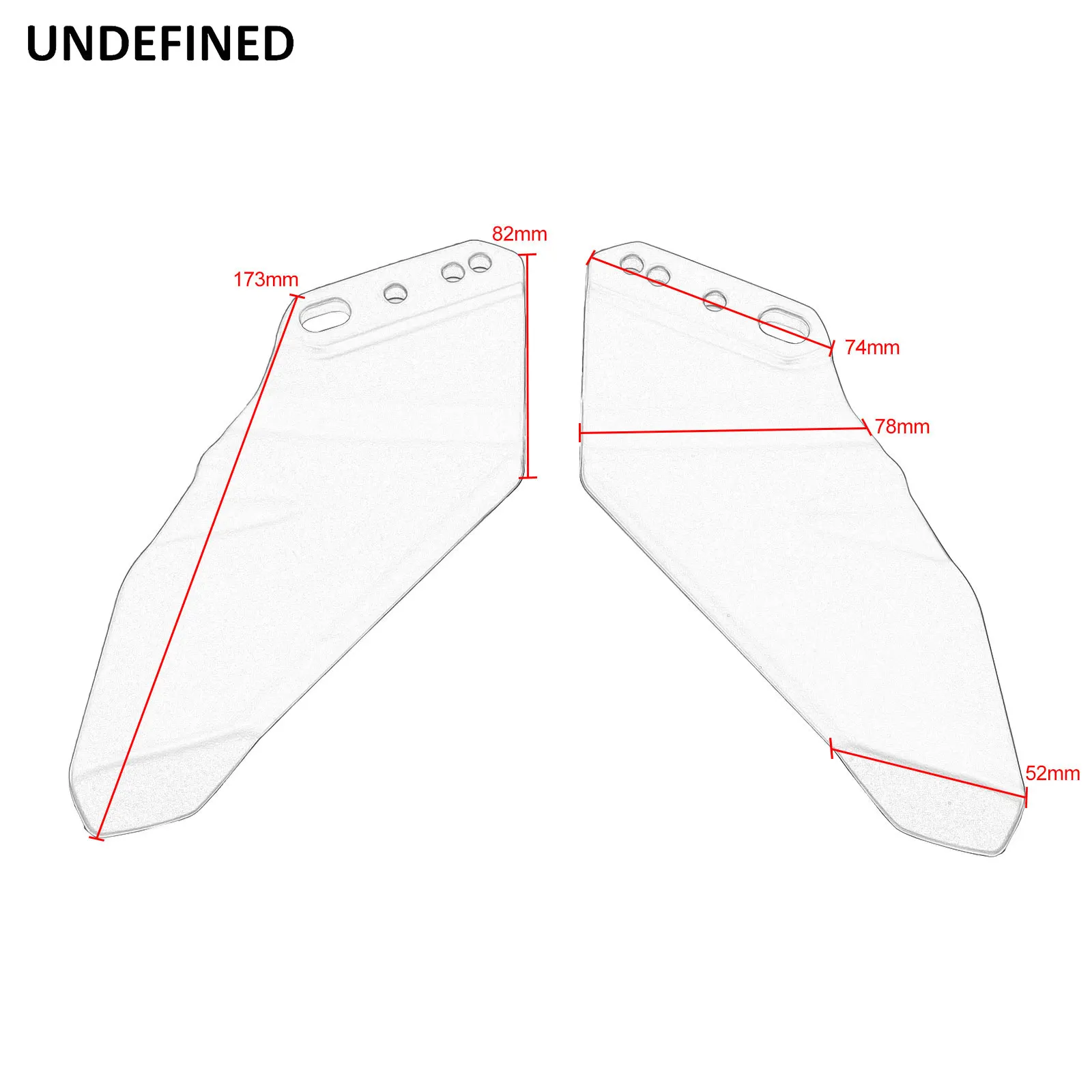 Motorcycle Winglet Aerodynamic Wing Fairing Spoiler for Kawasaki