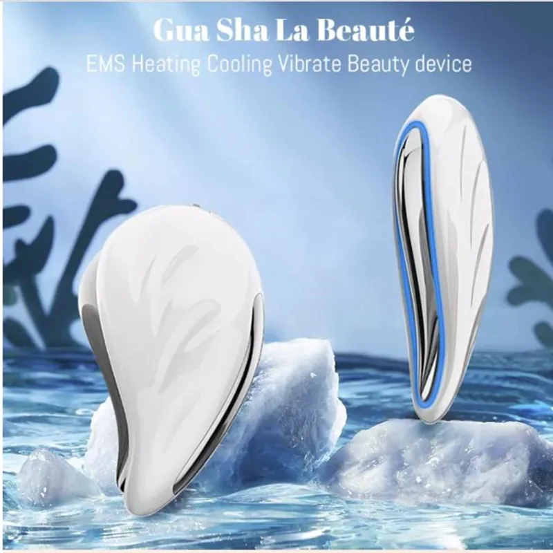 LED Hot Cold Face Massager Photon Cryotherapy Skin Rejuvenation Tightening Wrinkles Reduce Vibration Face Lifting Beauty Device