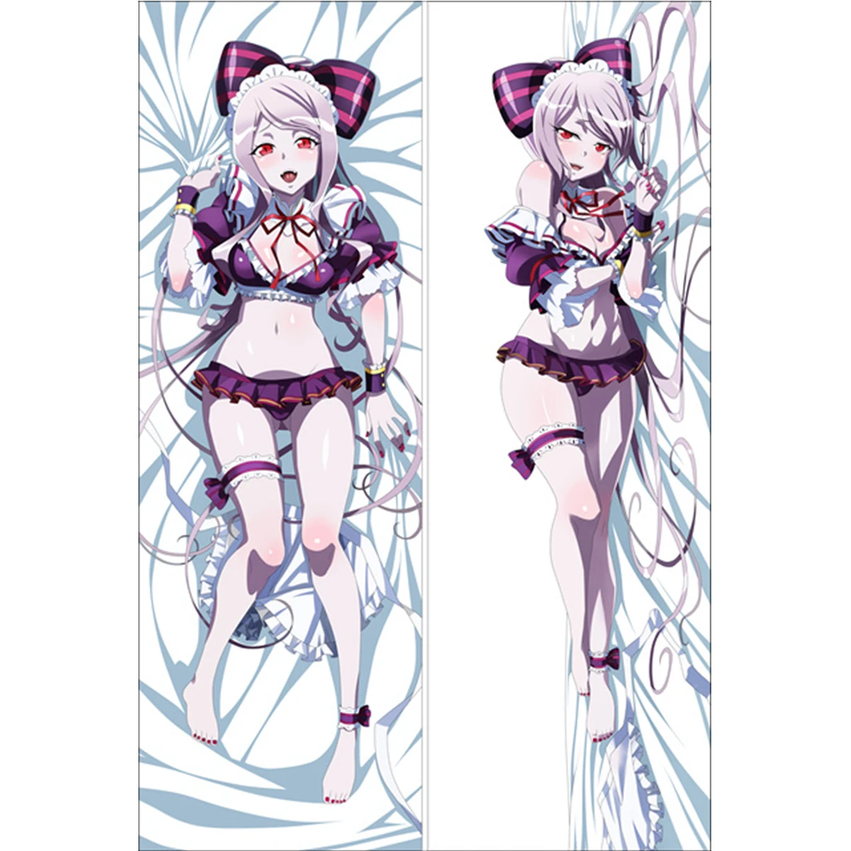 

Overlord Albedo Dakimakura Pillow Cover Printed Anime Cosplay Shalltear Home Decorative Long Hugging Body Pillowcase