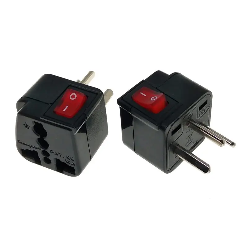 （5 Pcs) Denmark Plug Converter Travel Adapter Universal Outlet Suitable