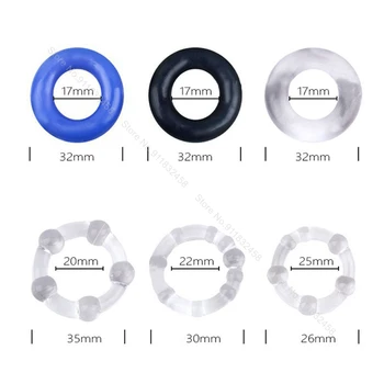 3Pcs Silicone Cock Rings Delay Ejaculation Penis Rings Adult Sex Toys Sex Products For Men Couple Game Sex Shop 3