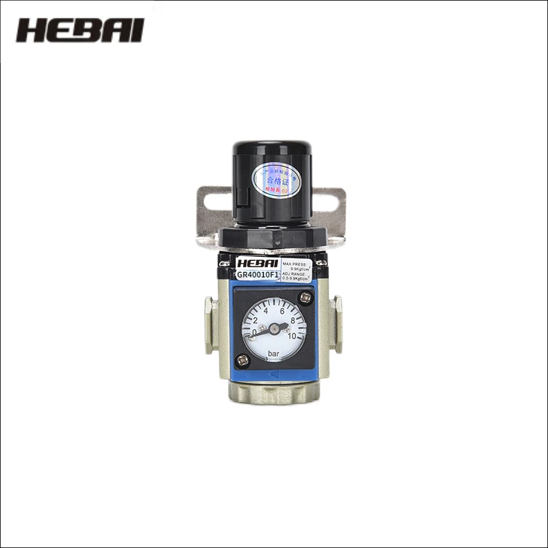 

HEBAI GR40010F1 GR40015F1 Air Compressor Oil Water Separator Filter Regulator Trap Airbrush Pressure Reducing Valve