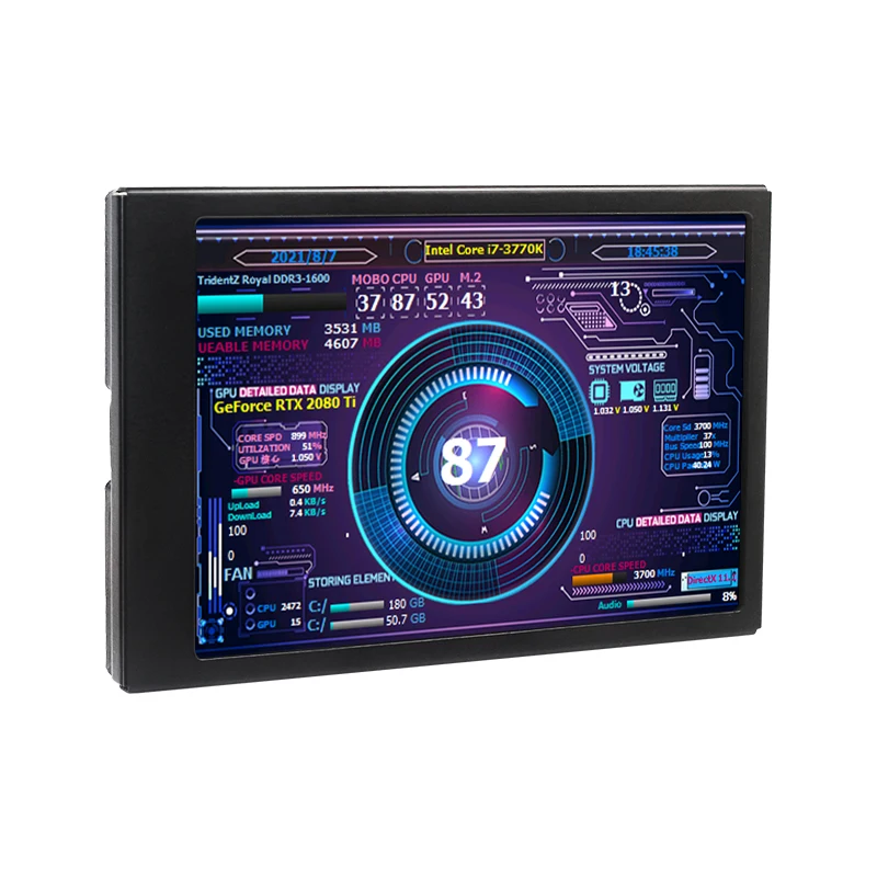 3.5 Inch Type-C Secondary Screen AIDA64 LCD Display CPU GPU RAM Monitoring Optio