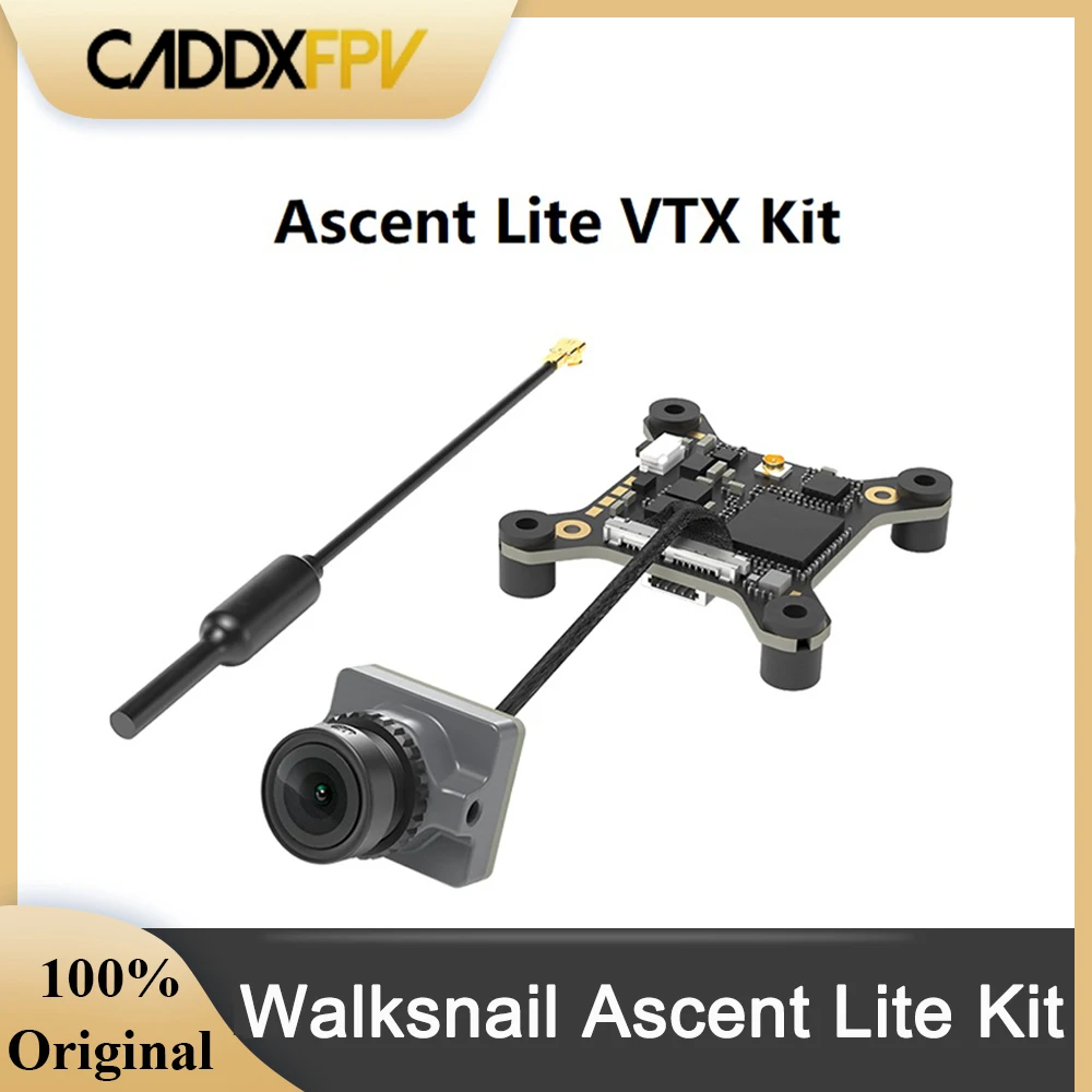 Комплект CADDX Walksnail Ascent Lite VTX Цифровая передача изображения FPV 1080P/60FPS 35 мс с низкой задержкой Дальность действия 3 км для очков Ascent FPV