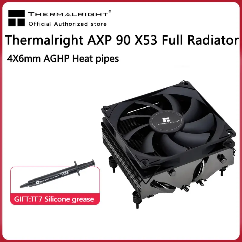 Thermalright-AXP90-X53-X47-X36-CPU-Ultra-Thin-Radiator-4PIN-4-Heat-Pipe ...