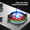 Energy Saving Gas Stove Embedded Double Stove Household Catering Equipment Tempered Glass Gas Stove 6