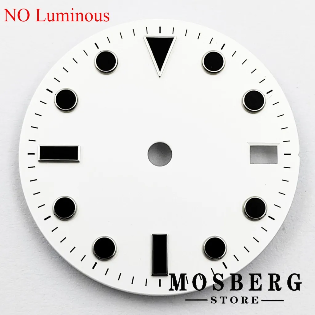 Luminous Multi-Color Watch Dial with Date Window - 28.5mm