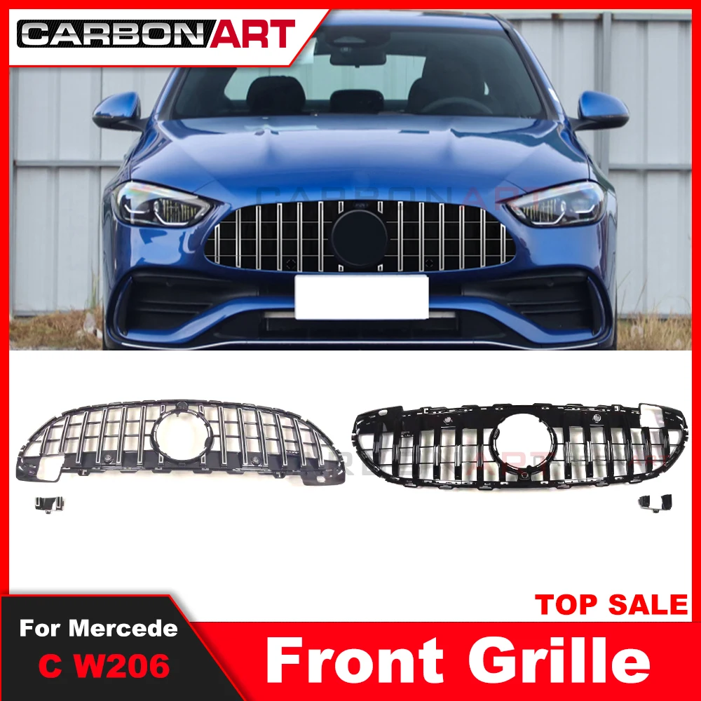 メルセデス用バンパーフロントグリル,新品,Cクラス,w206,2021