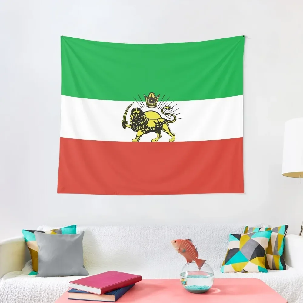 

Flag of Persia / Iran (Pahlavi) Tapestry Room Decorating Aesthetic Decor Home Custom Tapestry