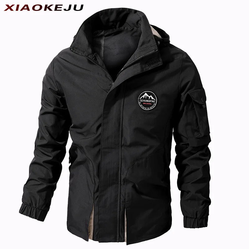 Waterproof Men's Windbreaker Motorcycle Jacket Varsity Jackets Parkas Male Coat Long Winter Jakets Military Man Luxury Clothing
