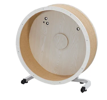 Cat Exercise Wheel Silent Spinning 360° Cat Running Wheel Safety Guardrails & Low Noise Designment 3