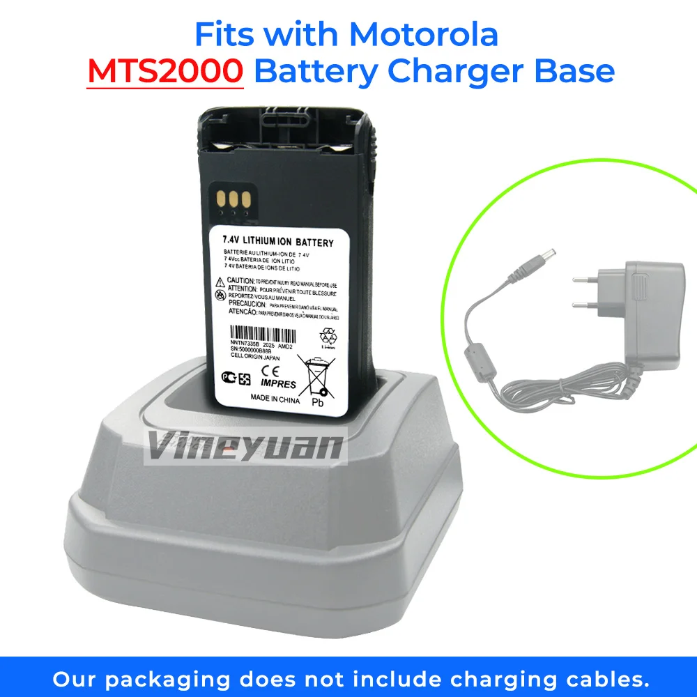 IMPRES 7.4V 2900mAh NNTN7335B Type-C USB Rechargeable Battery for Motorola XTS1000 XTS1500 XTS2000 XTS2500 PR1500 MT1500 Radio 6