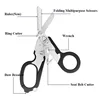 Tactical Folding Scissors Outdoor Survival Tool Multifunction Scissors Raptors First Aid Expert Combination Tools 3