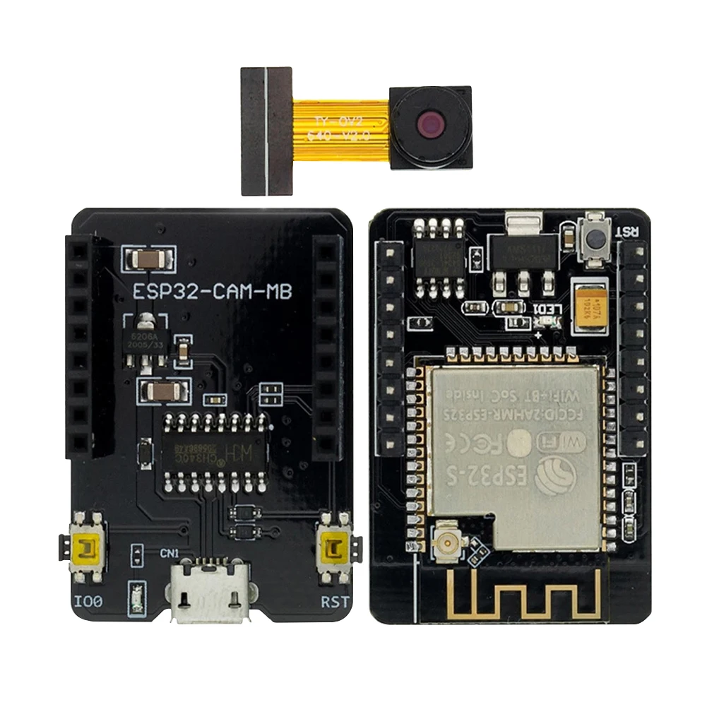 ESP32-CAM 가정용 스마트 기기용 개발 보드, 와이파이 블루투스 호환 모듈, 2.4G 안테나 포함, CH340G, ESP32