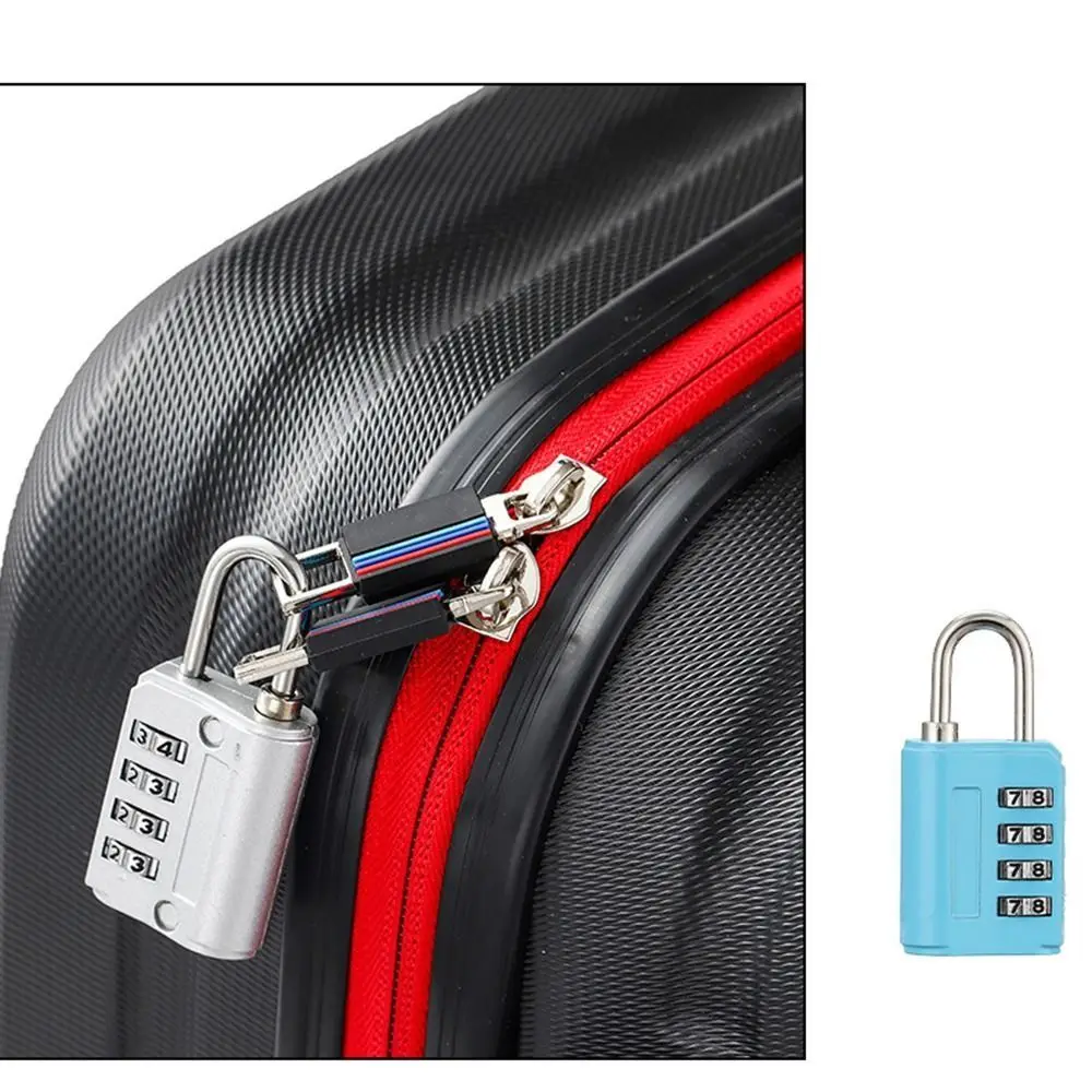 Description Picture 5 of itemPortable Zinc alloy 4 Digit Password Lock Anti-theft Padlock Dormitory Cabinet Lock Luggage Combination Lock Travel