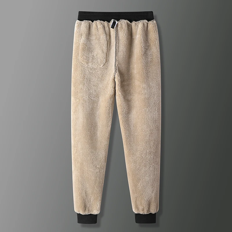 Winter Thick Warm Wool Sweatpants Men's Jogging Cotton Pants Sports Casual Pants Plus Size 6XL 7XL 8XL