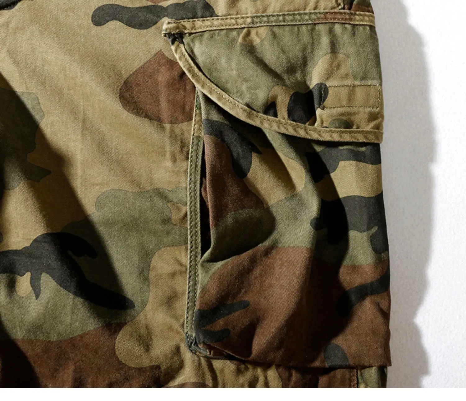 Sand Desert Jungle Camouflage Pattern Shorts for Men Summer Retro American Cotton Half Pants Youth Male Casual Straight Workwear