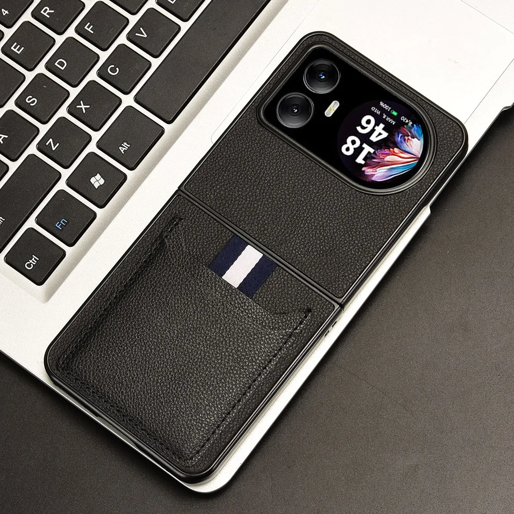 Luxury PU Flip Phone Case with Card Slot and Full Protection Back Cover