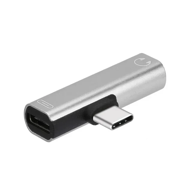 Noise Cancelling 3.5mm to USB C Audio Adapter with Call Line for Huawei Xiaomi Phone Aux Headphone Converter 1