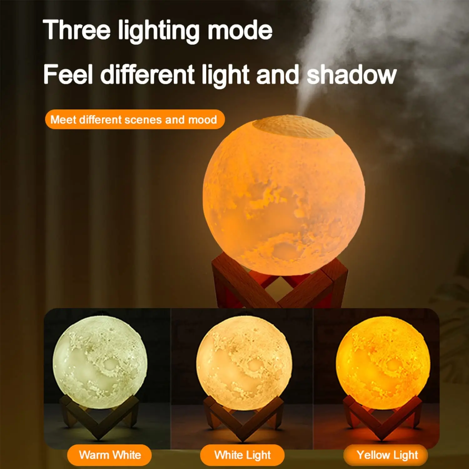 800ml Moon Aroma Diffuser 3