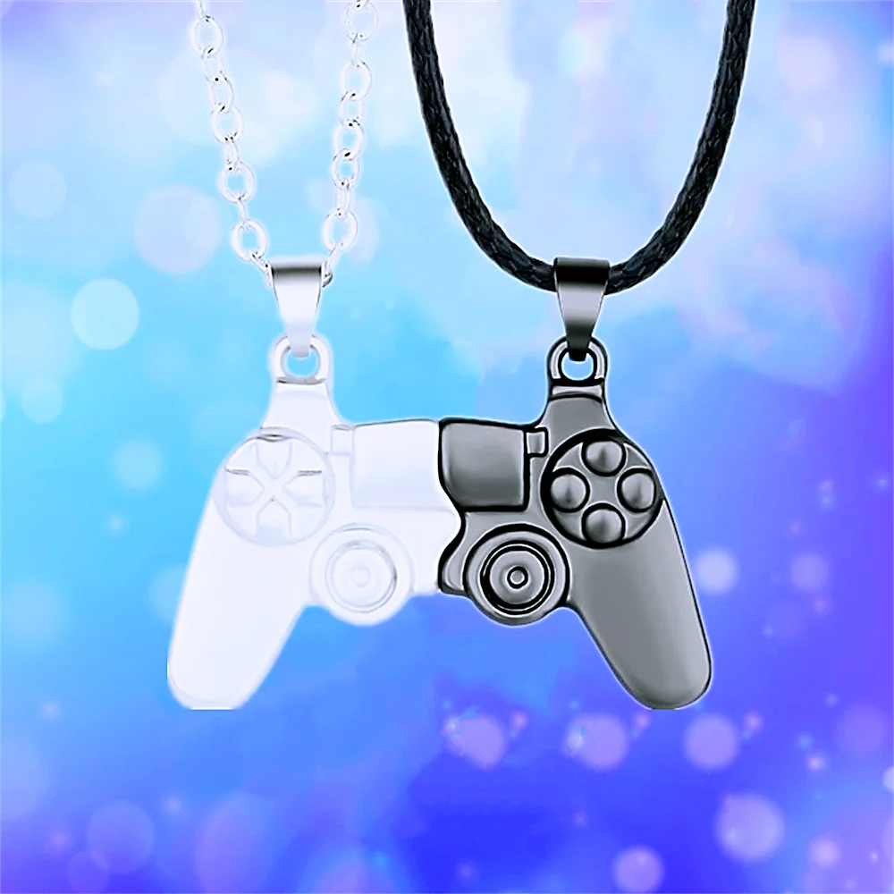 Fashion PS4 Game Console Necklace Game Controller Couple