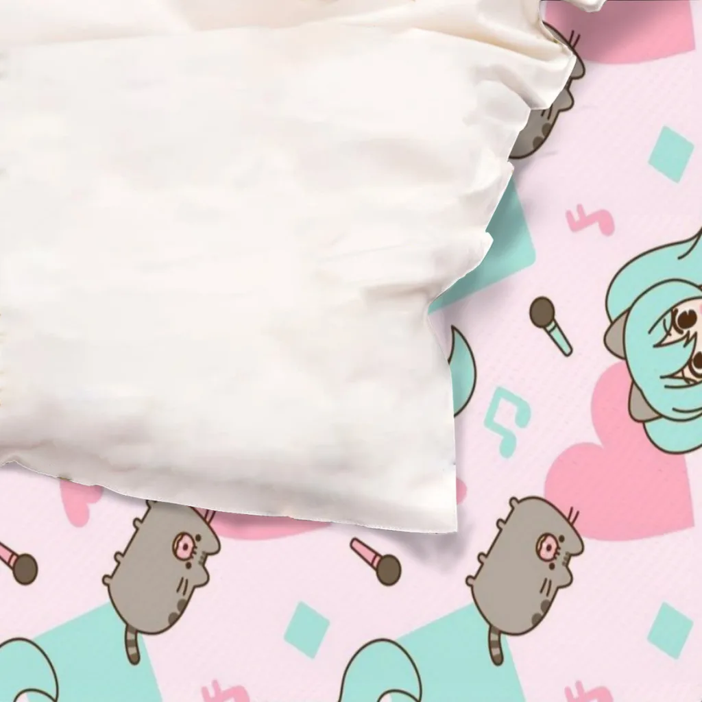 Hatsune Miku Bed Sheets Set Comforter Quilt Cover Duvets Single Bedding 2