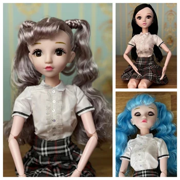 Sweet Doll Blinking Eyes 60cm Doll 1/3 BJD Doll with Clothes Winking Dolls Kids Girls Dolls Toy Gift