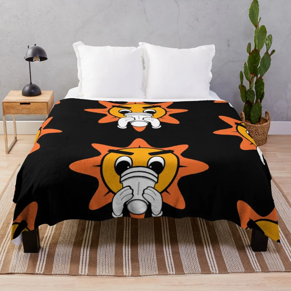 Chief Keef Sosa Glo Gang Emblem Coperta Da Tiro E Coperta Coperta All'Uncinetto All'Uncinetto In Microfibra