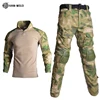 Uniform Clothes Suit Tactical Combat Suits Camo Men Clothes Men Clothing Shirt+Cargo Pants Knee Pads 8XL 1