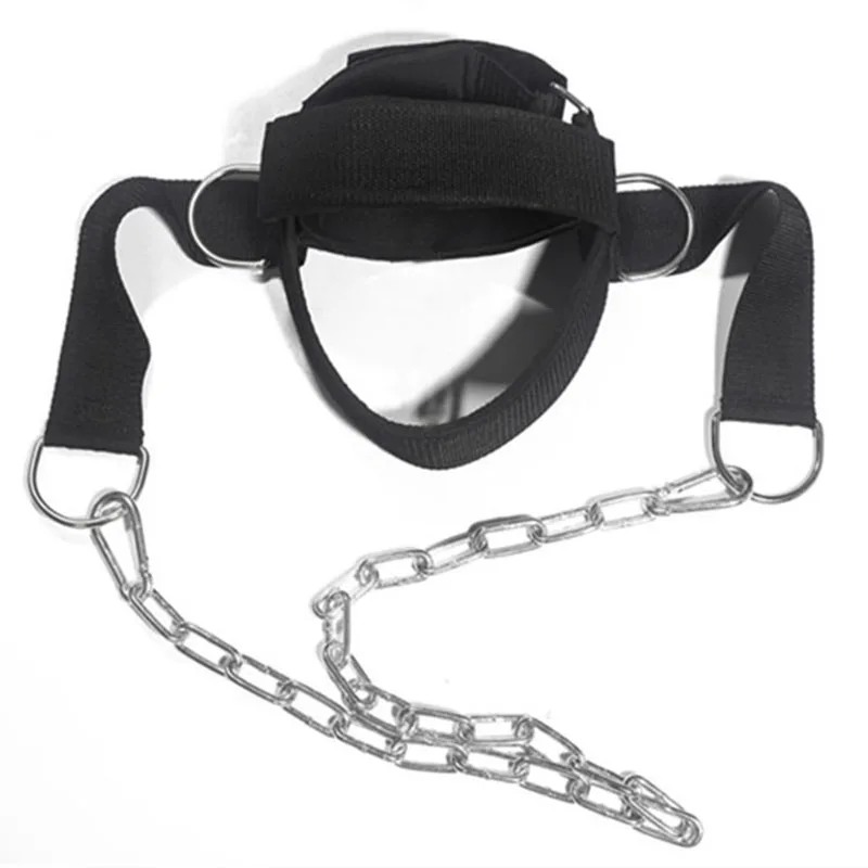 Head Neck Lifting Strap with Chain Adjustable Shoulder Weight Strength Training Exercise Strap Neck Muscle Power Training Gym 2