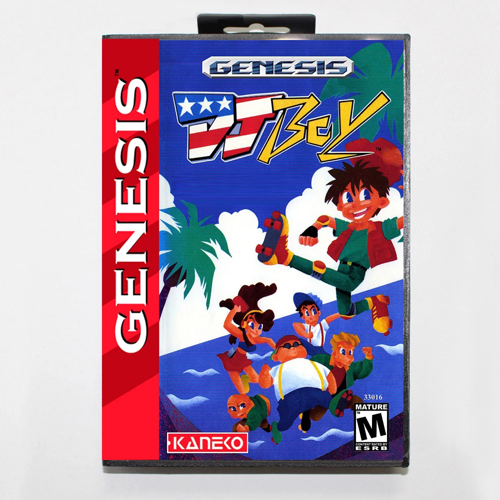 

Игровой картридж DJ Boy MD с американской коробкой для 16-битной системы Sega Megadrive Genesis
