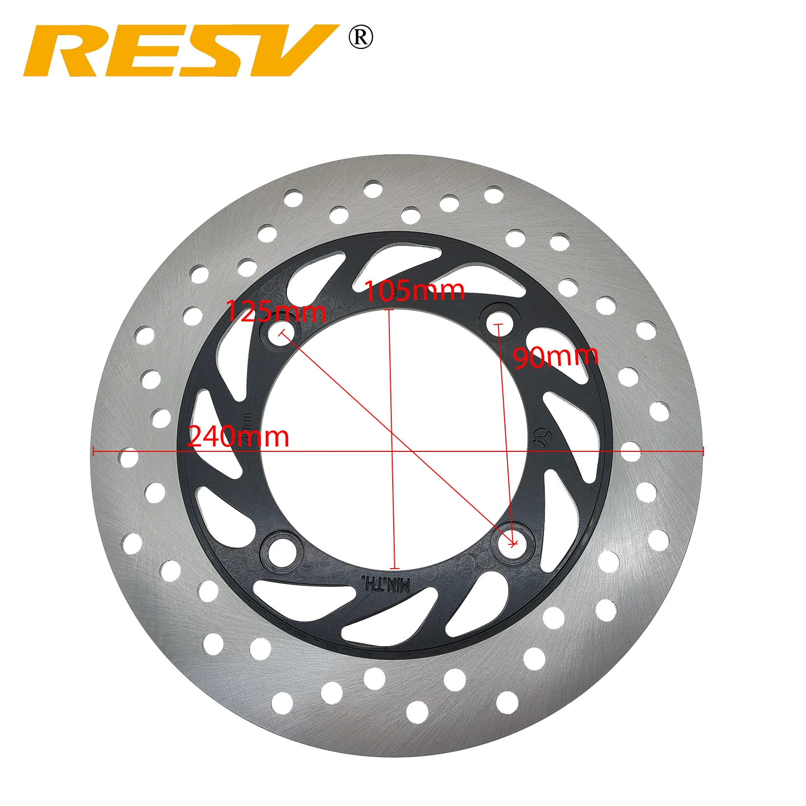 CRP Rear Brake Disc – Fits Honda NSS250XA Force 250 (2007-2010)